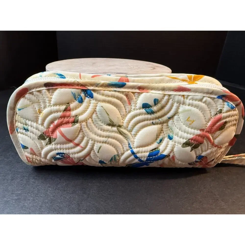 Lug Flipper Jewelry Clutch Dragonfly Multi Color and Cream Travel - Picture 9 of 13